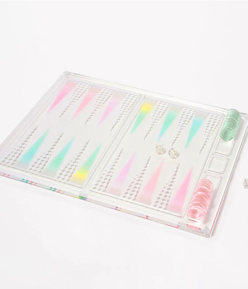 Lucite Tabletop Backgammon - Aurora